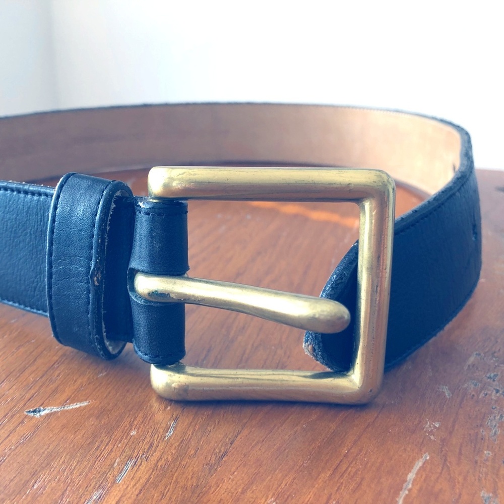 Jennifer Graham Black Leather Belt